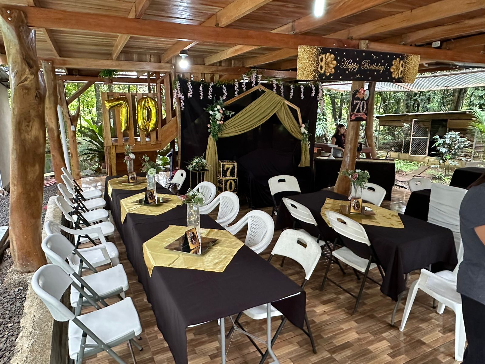 Montaje para eventos rústicos